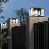 Lampadaire Extérieur À Led En Verre Ondulé - Clowas.fr